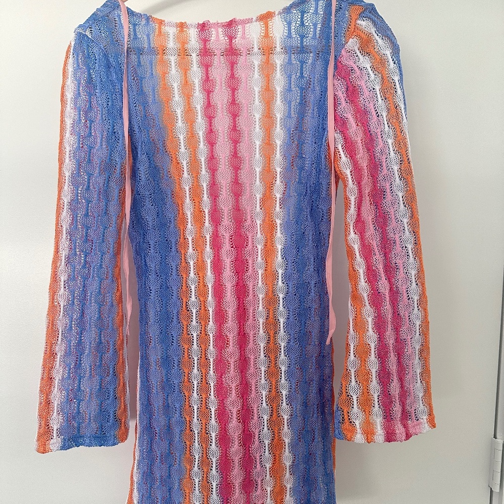 Extro & Vert Petite Crochet Mini Dress in size 2